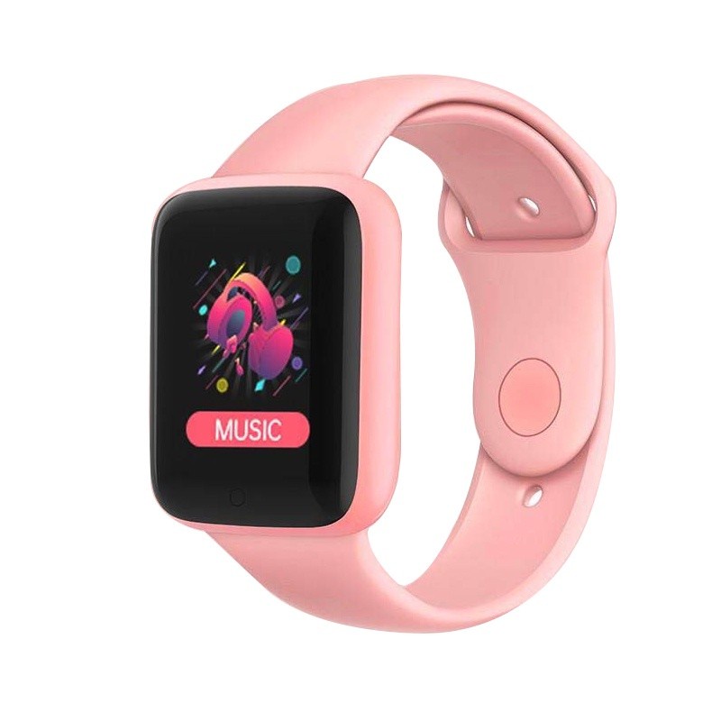 Smartwatch D20s / D20 Macaron Candy Y68 / Y68M Jam Tangan Smart Watch - Putih