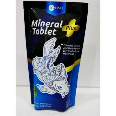 SG FISH VITAMIN IKAN MINERAL TABLET PLUS VITAMIN C ISI 40 tablet 320 gr aquarium