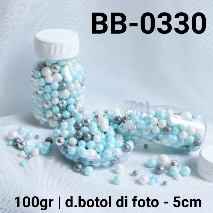 

BB-0330 SPRINKLES SPRINGKEL 100GR MUTIARA MIX PUTIH BIRU SILVER EKSKLUSIF