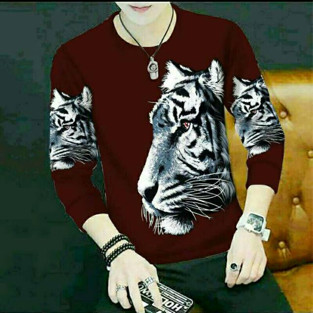 KAOS MACAN  BAJU  MACAN  KAOS TANGAN PANJANG ATASAN 