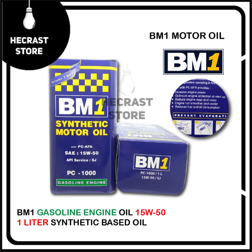 Oli BM1 Gasoline Engine PC-1000 sae 15w50 Oli 4T Mobil Motor 1 Liter