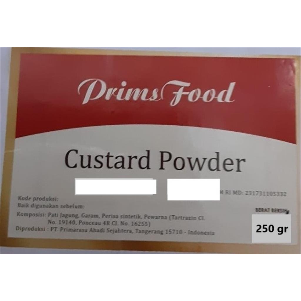 

PRIMSFOOD TEPUNG CUSTARD POWDER 250 gr