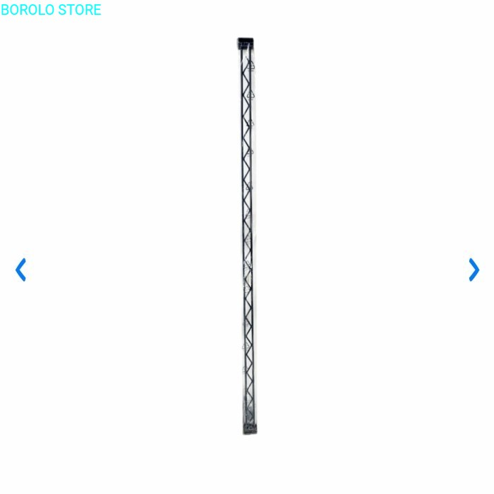 Krisbow 120x4 Cm Tiang Pembatas Sisi Rak Kawat - Hitam