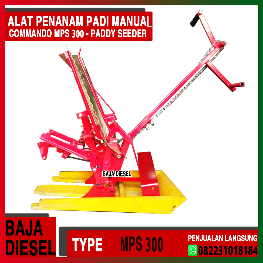 ALAT TANAM PADI MANUAL COMMANDO MPS 300 - PADDY SEEDER MURAH MERIAH