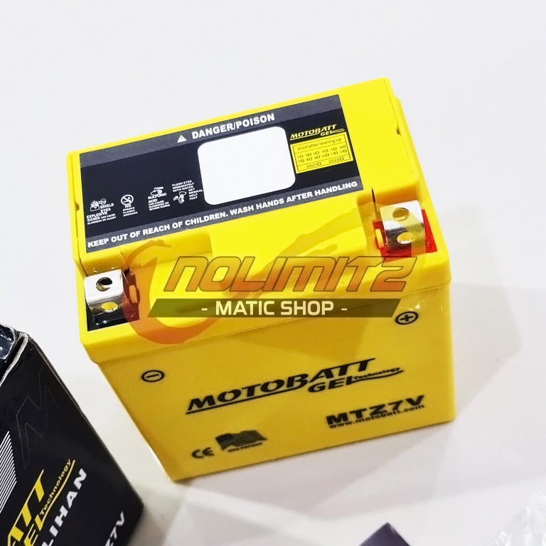 Aki Motobatt Gel MTZ7V 7Ah NMAX Aerox 155 Lexi ADV PCX R15 Beat Vario