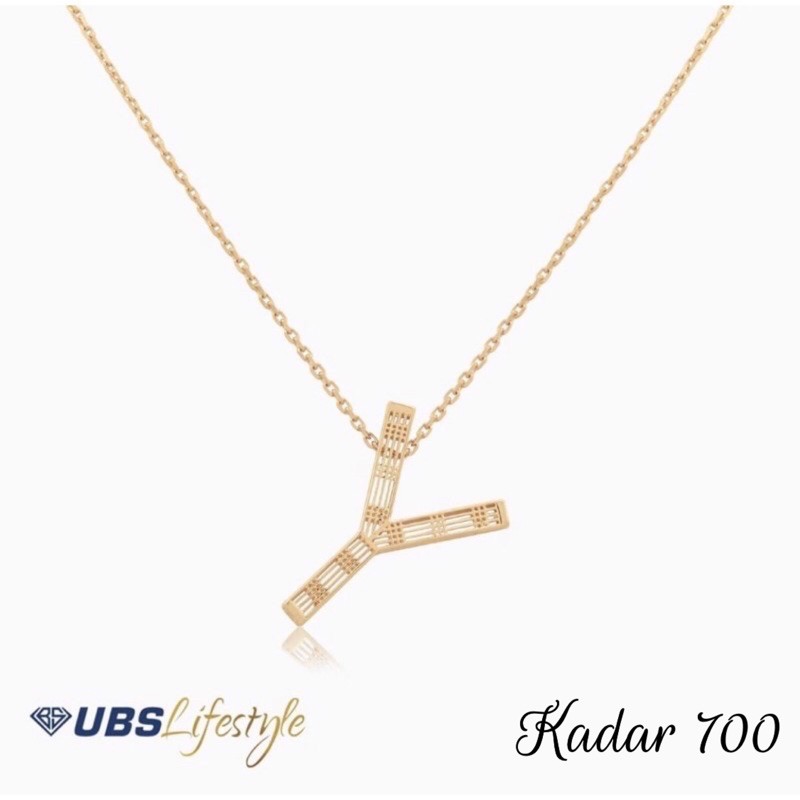 Kalung Huruf Alpha Bold UBS - Y 700