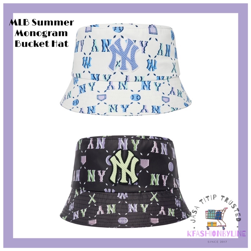 MLB Summer Monogram Bucket Hat New York Yankees