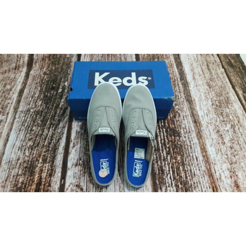 (Preloved) Keds Sepatu Wanita - Moxie Mule Twill Dove Grey