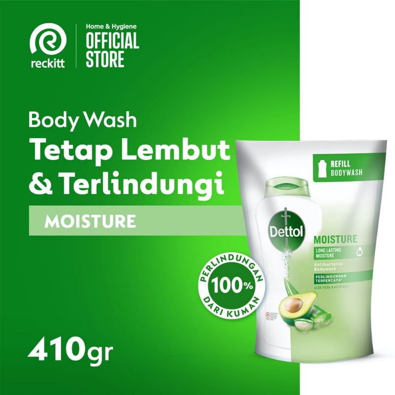 DETTOL sabun cair / body wash 410ml - sabun Cair Dettol