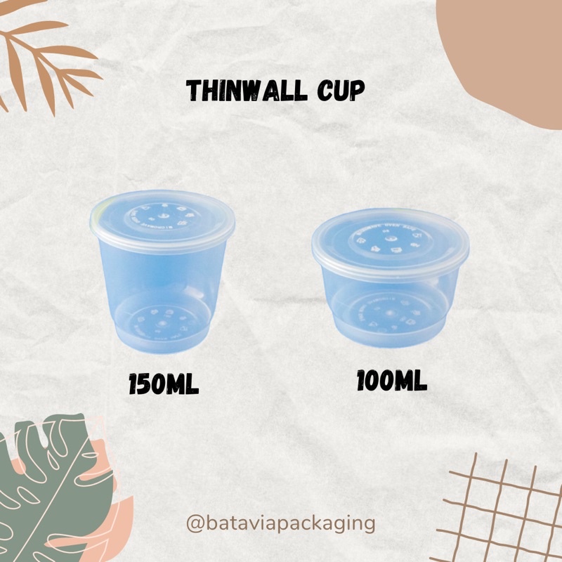 thinwall cup 100ml 150ml