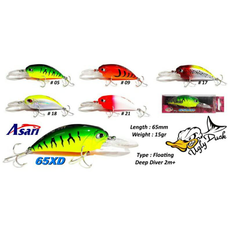 MINNOW ASARI UGLY DUCK 65 XD 15 G