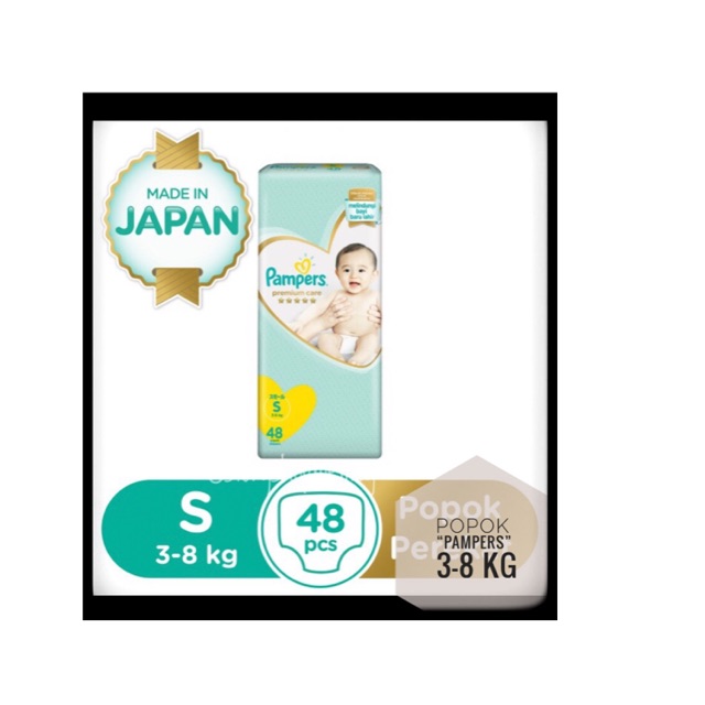 Popok bayi pampers ukuran S 3-8kg