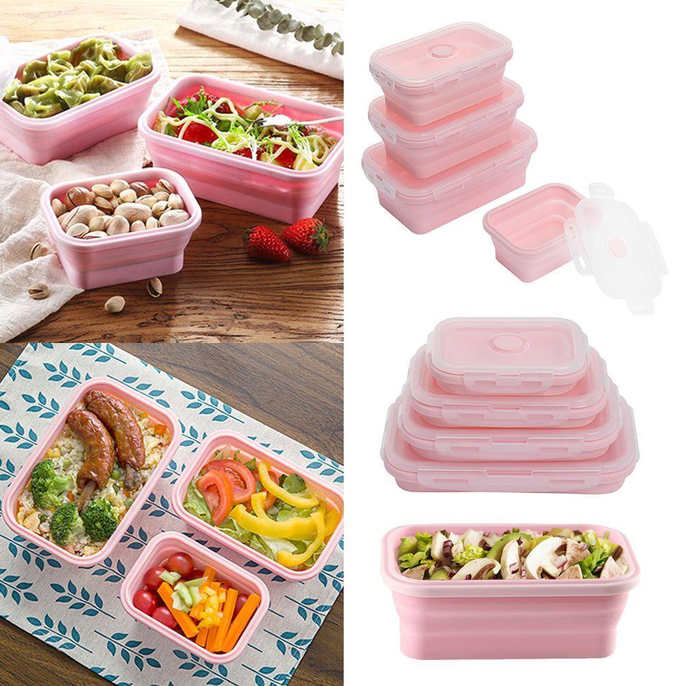 Popular Kotak Makan Lipat Portable Storage Kitchen Wadah Makanan Silikon