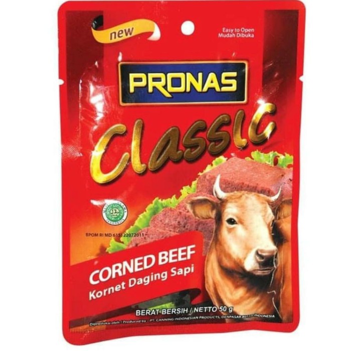 

f0fjhubfe00 Pronas Corned Daging Sapi Original 50 Gram Sachet DsGk