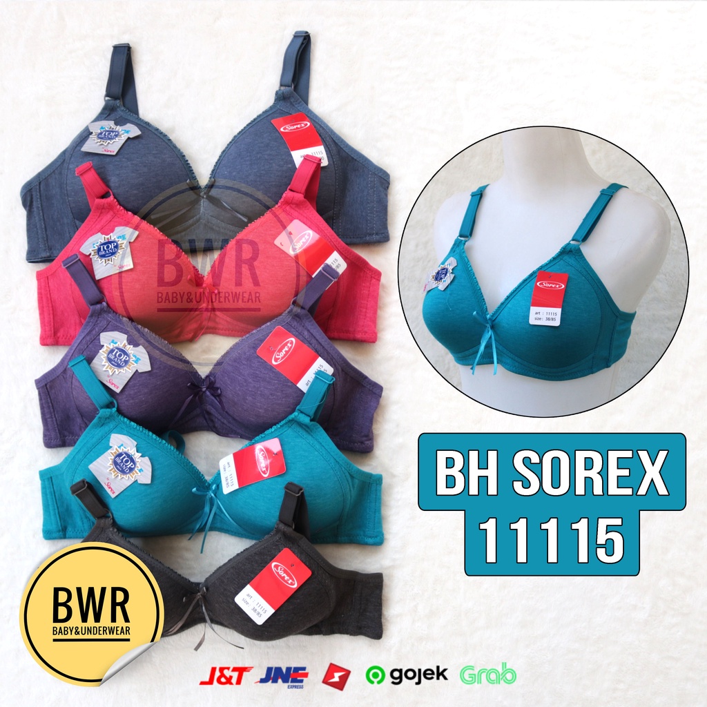 BH Sorex 11115 Melange Collection / Bra Busa Tanpa Kawat Kancing 2 Full Cup | Bwr