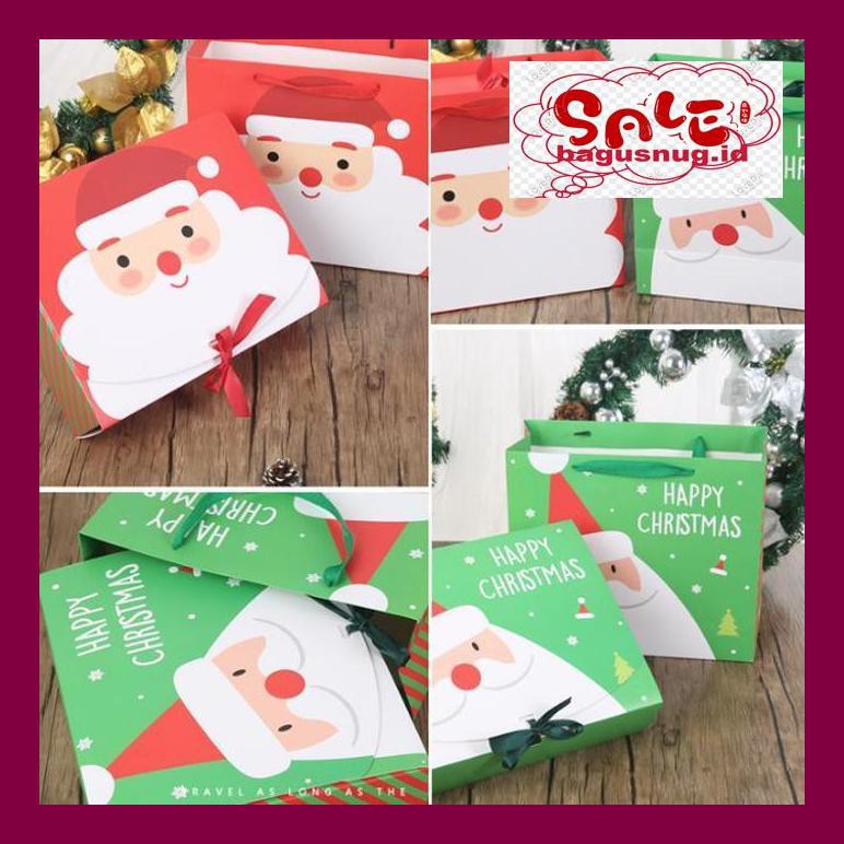 

Perlengkapan Natal -Ty- Xl Kantong Kado Tema Natal, Kantong Souvenir Tema X'Mas, Kantong Santa
