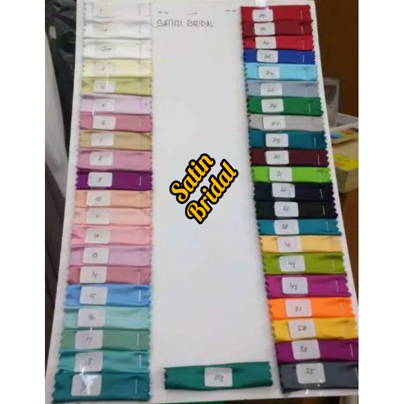 SATIN BRIDAL DUCHESS PREMIUM / harga 0,5m