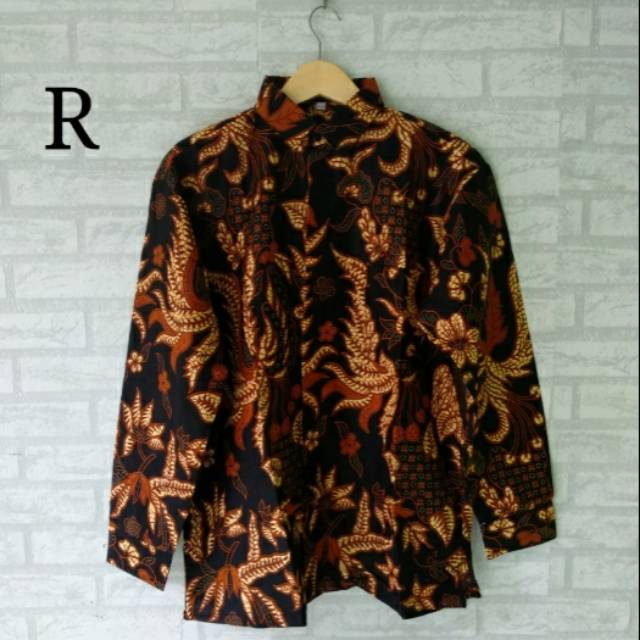 Seragam batik kemeja/ hem pria lengan panjang jumbo size M L Xl Xxl XXXL XXXXL