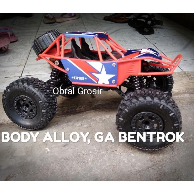 MOBIL RC REMOT KONTROL ROCK CRAWLER OFFROAD HEROCAR BELUM PROPO 4WD