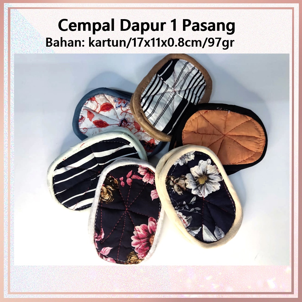 Cempal Dapur/Alat Angkat Panas Bahan Kartun 1 pasang (2pcs)