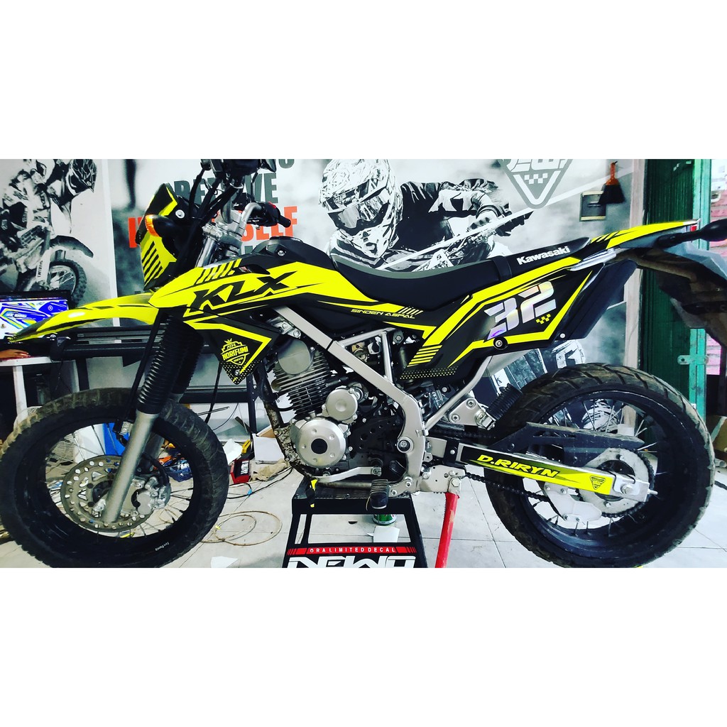 decal klx bf keren decal klx bf simpel decal klx bf gold decal klx supermoto