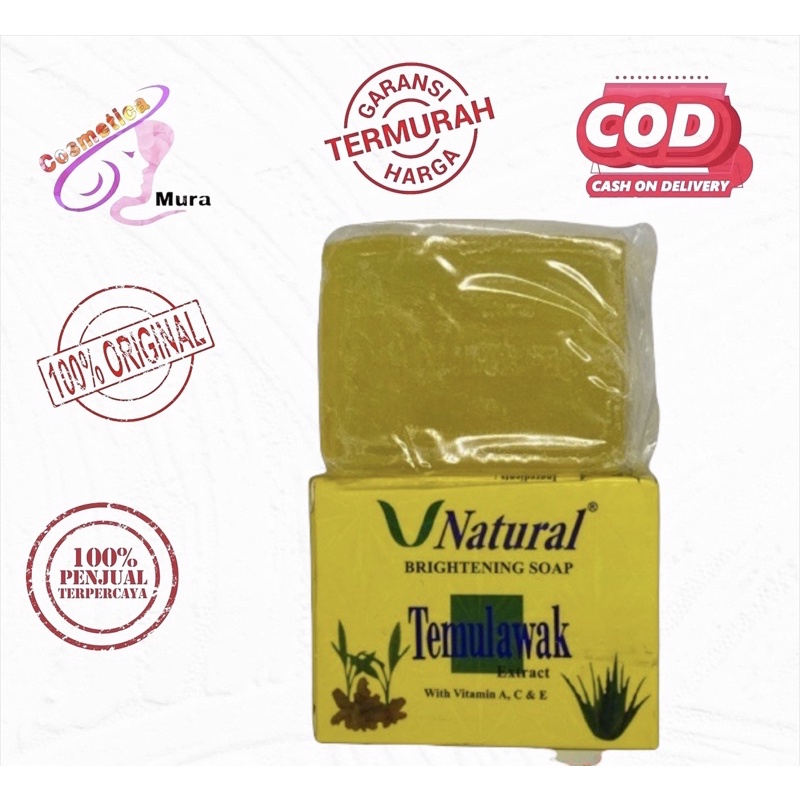 Sabun v natural original BPOM // SABUN TEMULAWAK BPOM // sabun v natural temulawak