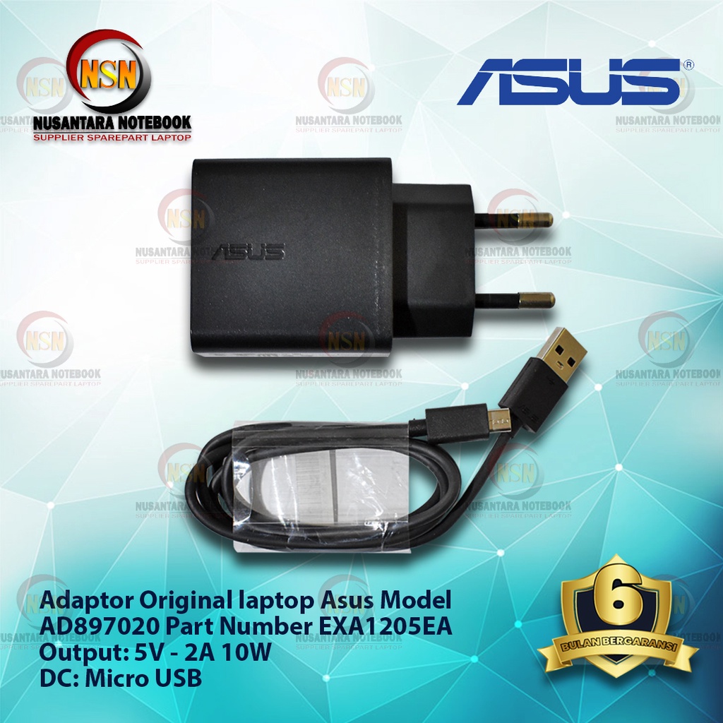 Adaptor Charger Original Asus 5V - 2A Micro Usb for Smartphone and Tab