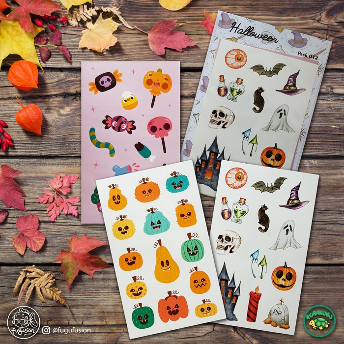 

Sticker / Stiker Deco Aesthetic Pack Halloween 012 Utk Laptop, Buku, Diary, Journal, dll