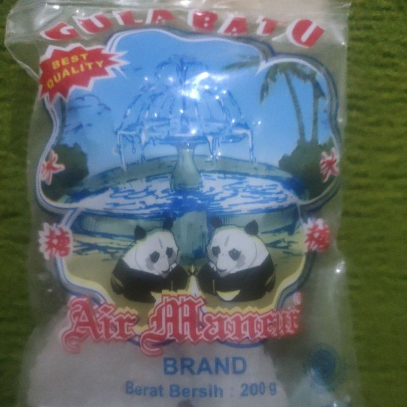 

gula batu kristal air mancur