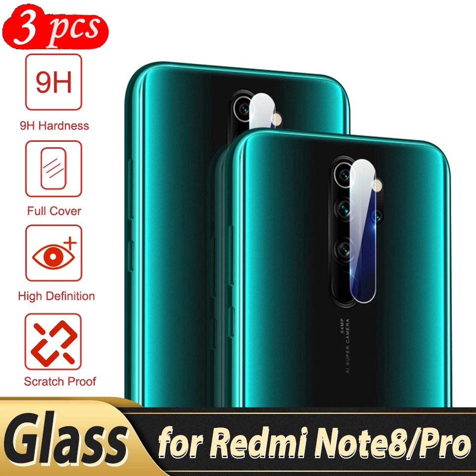 3Pcs Xiaomi Redmi Note7 8 / Note 8 Pro 8T Tempered Glass Pelindung Lensa Kamera Belakang