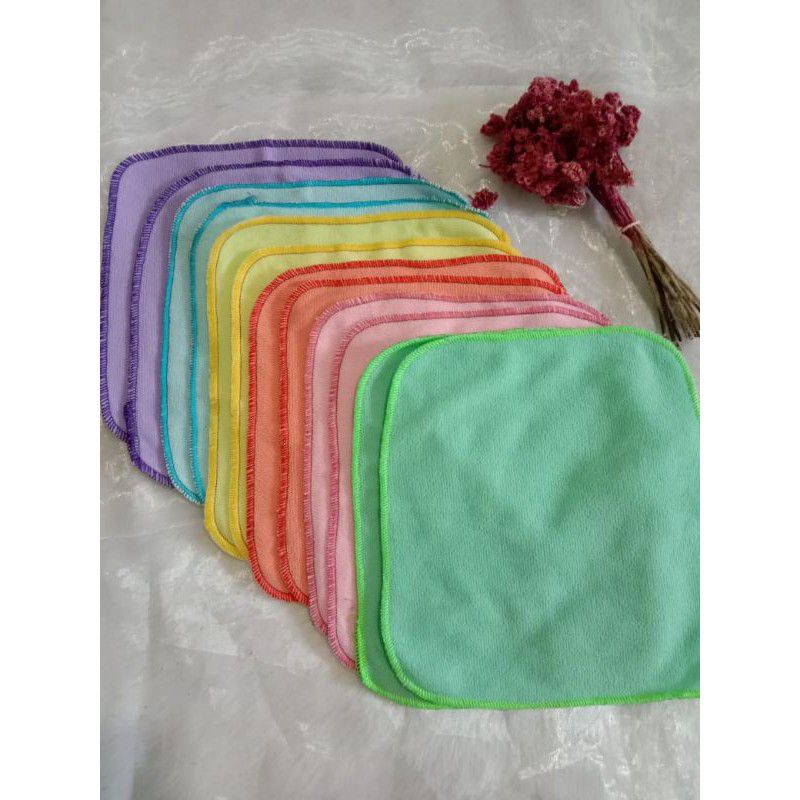 1 LUSIN HANDUK SAPUTANGAN/ MINDIL PEMBALUT CUCI ULANG