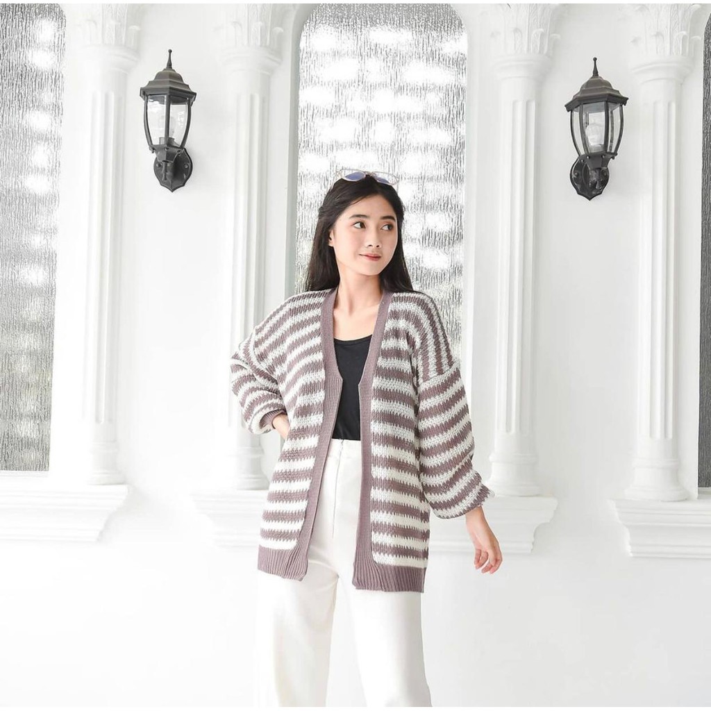 TokoMilkan - Kardigan Wanita OZZA BLASTER Cardigan Rajut | Cardy Wanita