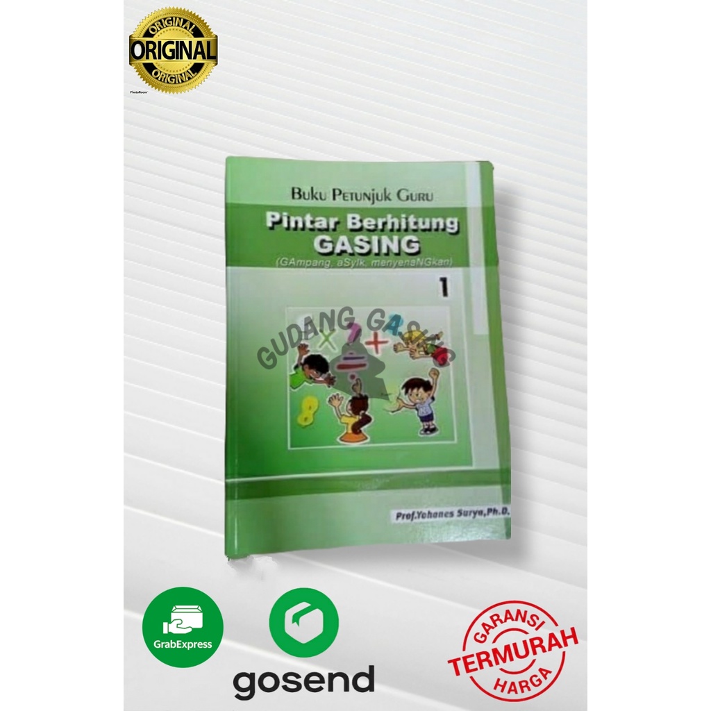 Buku Petunjuk Guru Matematika GASING bagian 1  Karya Prof. Yohanes Surya, Ph.D