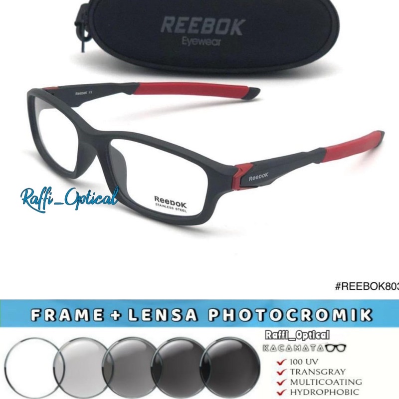 KACAMATA FRAME PRIA REEBOK 80360 PREMIUM QUALITY FULLSET