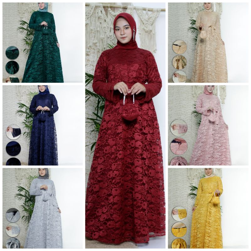 Kebaya gamia brokat shanum 4 /kebaya modren /kebaya muslim /kebaya wisuda / / kebaya wisuda / kebaya