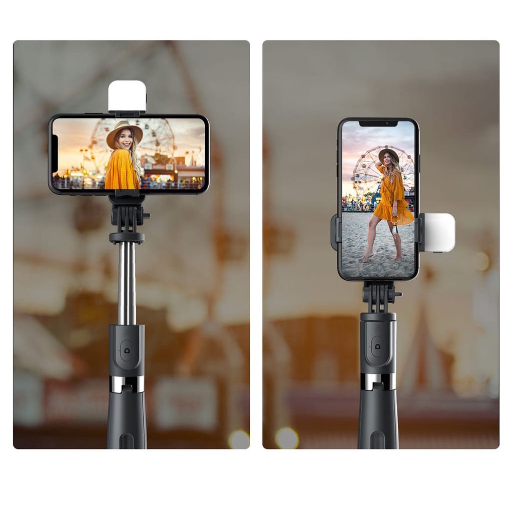 JC08 - Tripod Tongsis Bluetooth Remot Selfie Stick Led