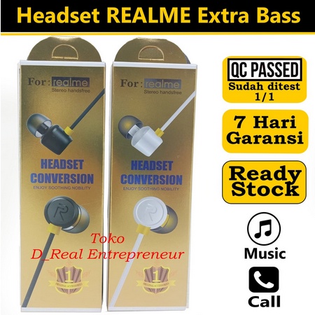 Realme Headset Extra Bass Wired Earphone