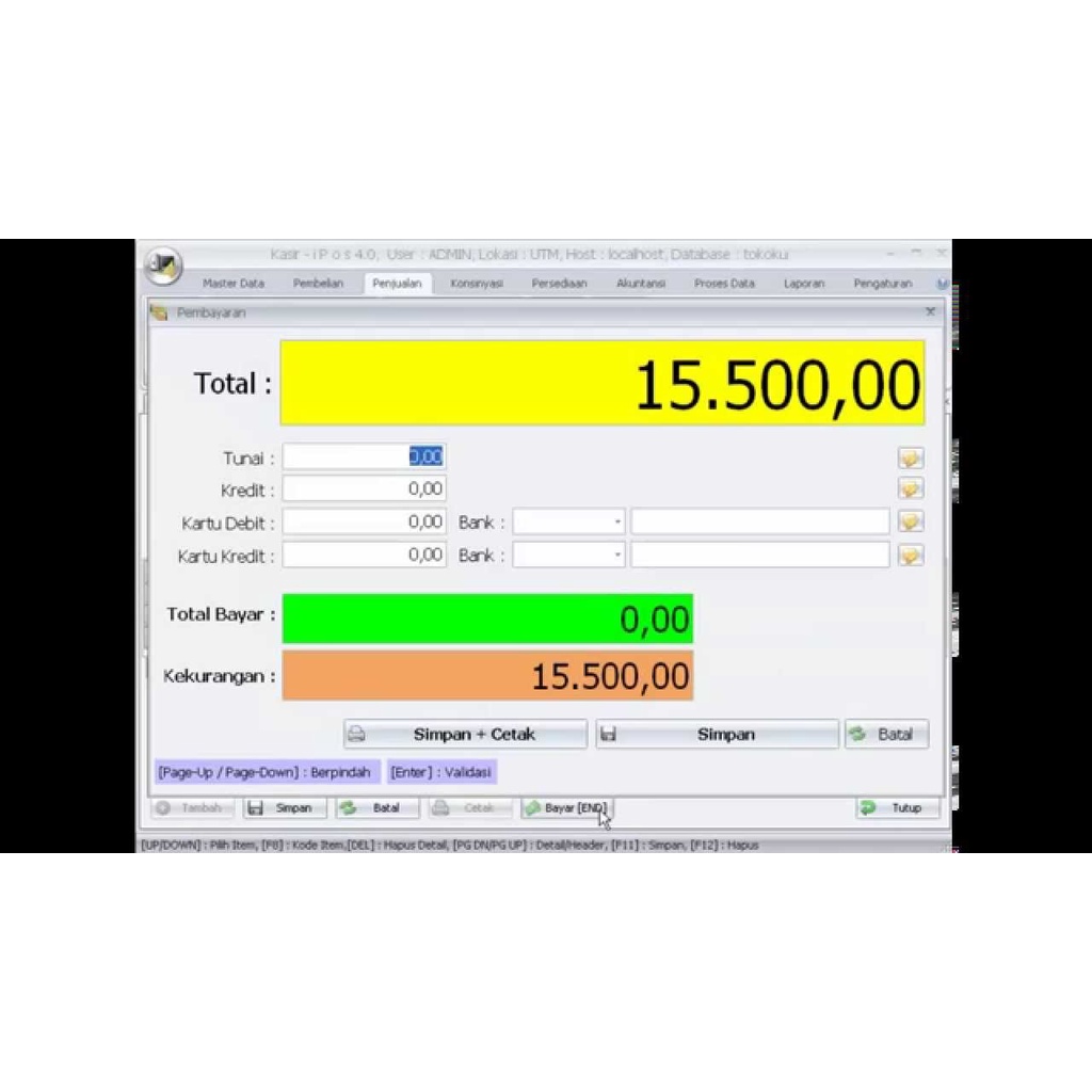 PROGRAM KASIR TOKO GUDANG MINIMARKET RETAIL IPOS 4 4.0 ORIGINAL