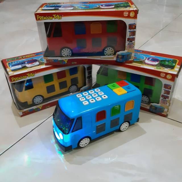 Mainan Bus Bisa Jalan Light &amp; Sound Mobil Bis Anak Edukatif Batre