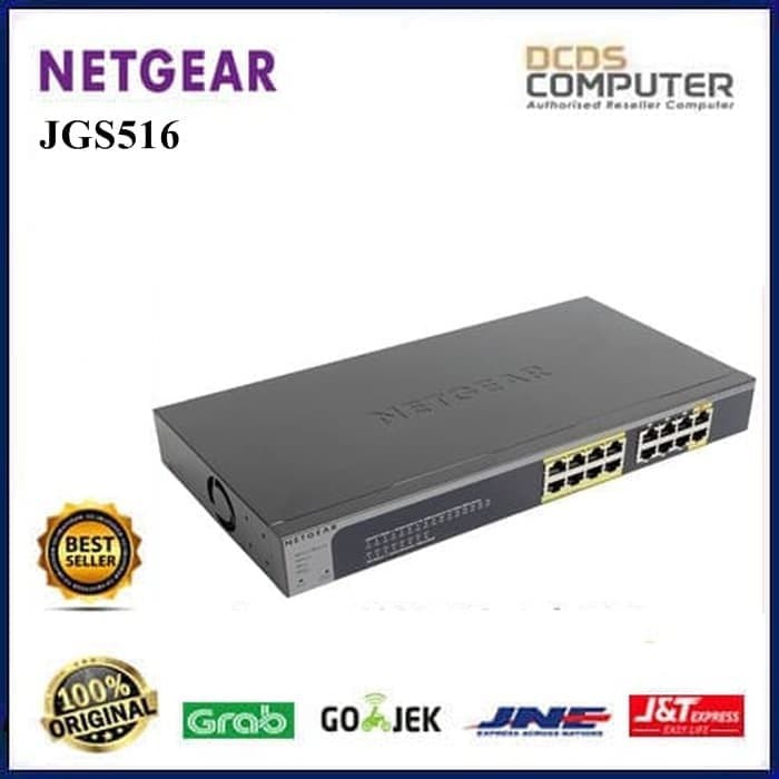 JOM0241 Netgear JGS516 Switch 16-Port 10/100/1000 Mbps Gigabit