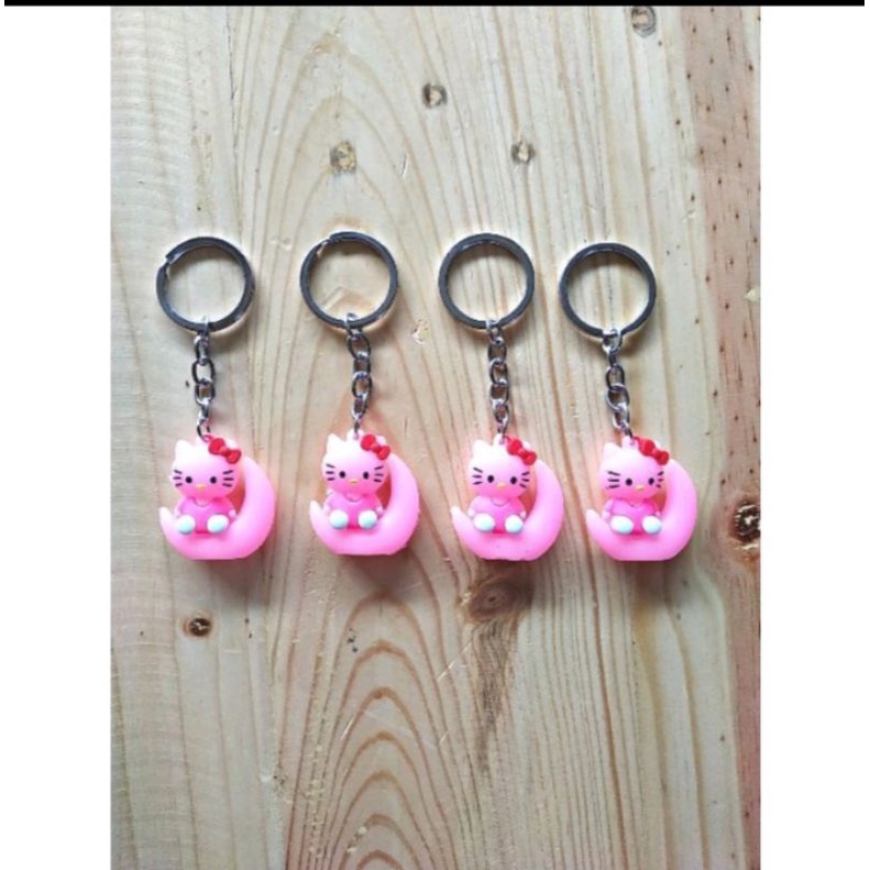 Jual Gantungan Kunci Hello Kitty Bulan (Sudah + Plastik Kemasan ...