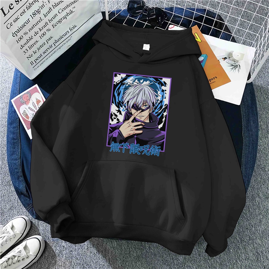 hoodie Satoru GOJO hoodie jaket jujutsu kaisen hoodie jjk jaket anime hoodie anime