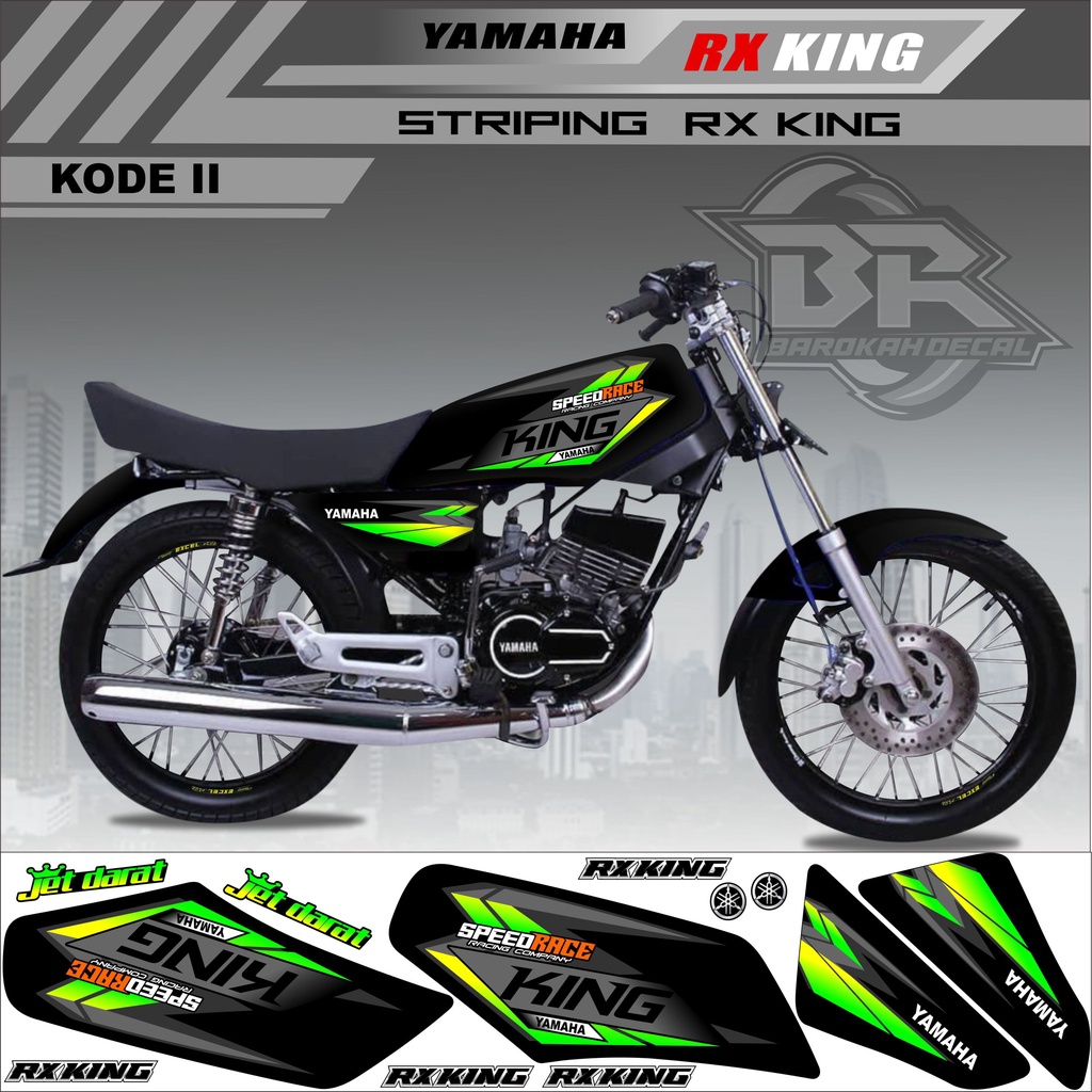 Sticker Rx King Variasi Stiker Lis Striping Rx King Kode II