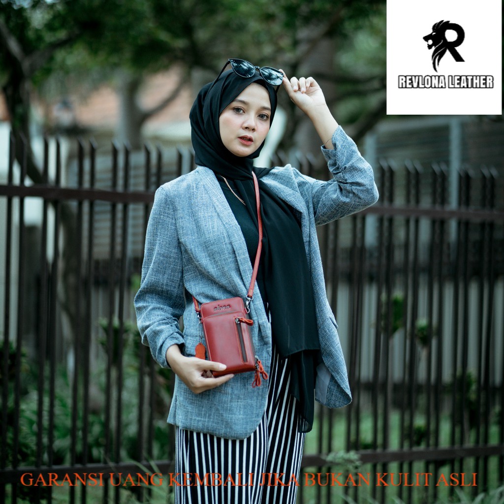 Tas selempang slingbag cewek wanita kulit sapi asli alona siren minibag