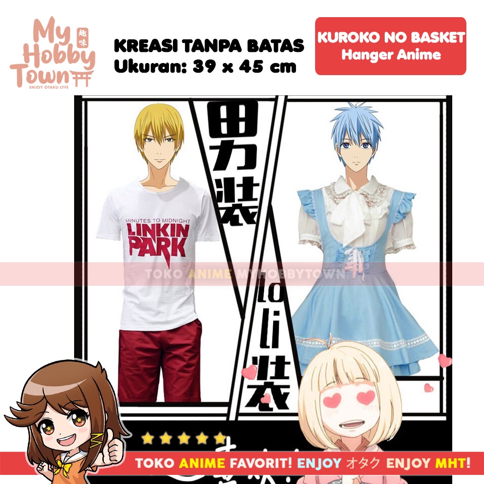 Gantungan Hanger Baju Kuroko Basketball Aomine Kise Akashi Midorima Murasakibara Kagami