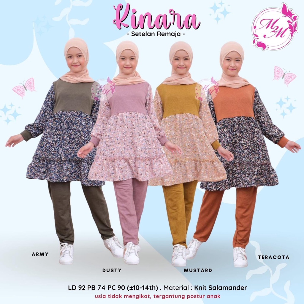 Baju Anak Perempuan Setelan Anak Perempuan One Set Anak Remaja Cewek Cantik Kondangan Terbaru