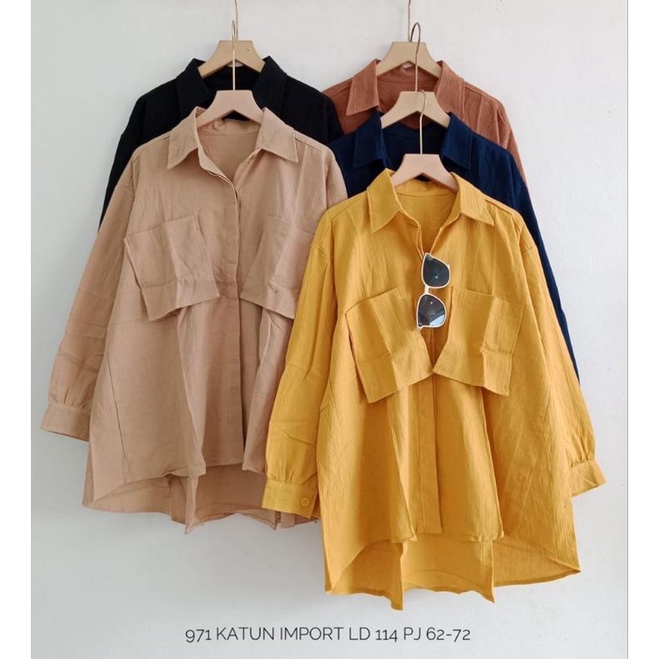 Atasan Katun Import Blouse Katun Import