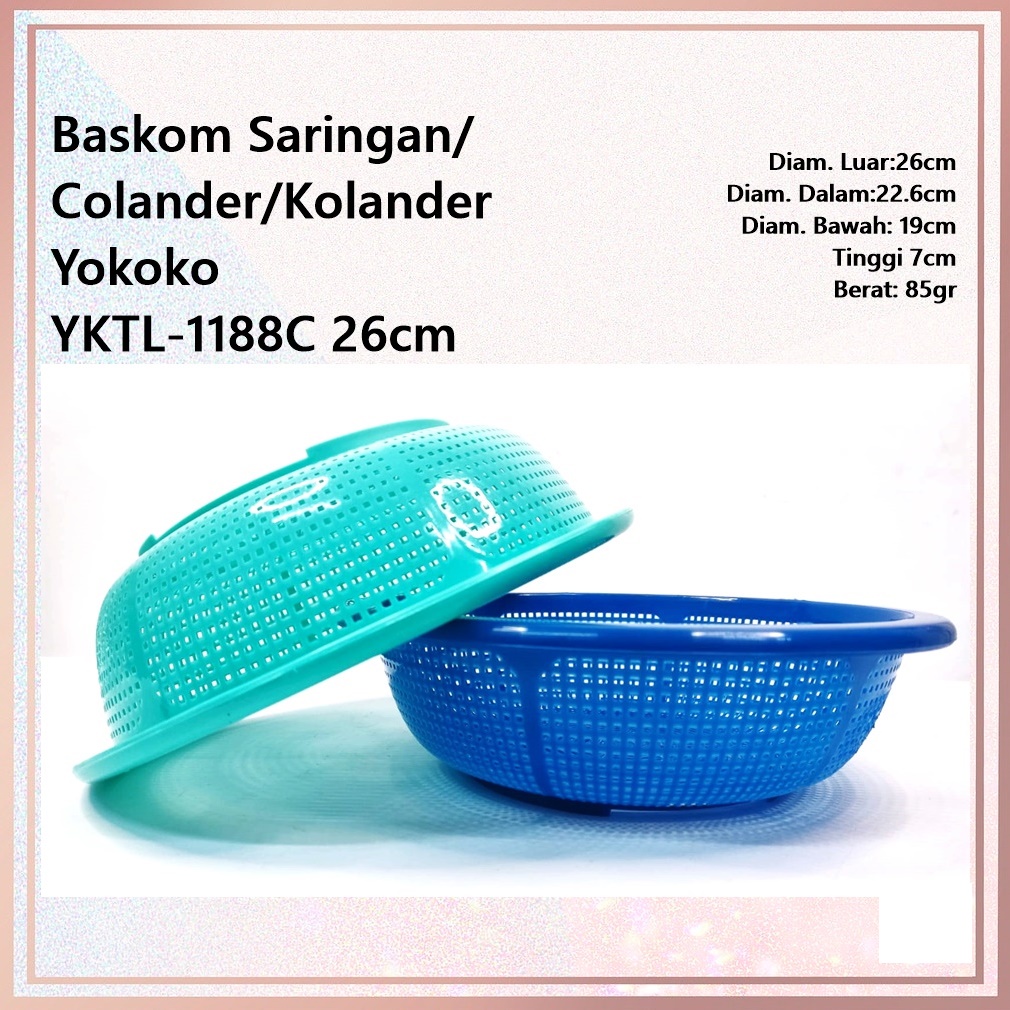 Baskom Saringan/Colander Yokoko YKTL-1188C 26cm