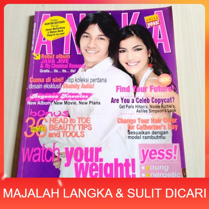 Majalah ANEKA YESS No.24 Nov 2006 SAMUEL SHEILA MARCIA + POSTER Langka