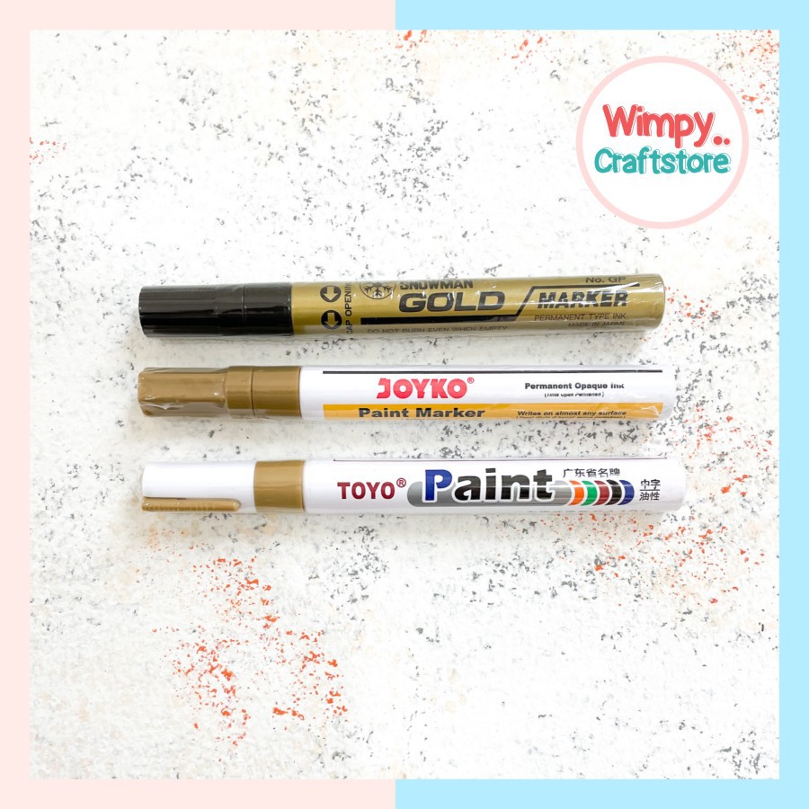 

Spidol Marker Gold Spidol Emas Hiasan Resin Akrilik Kaca Scrapbook